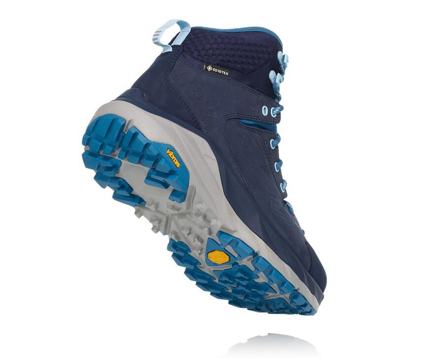 Botas De Montaña Hoka One One Mujer - Kaha Gore-Tex - Azul Marino - NKZ157304